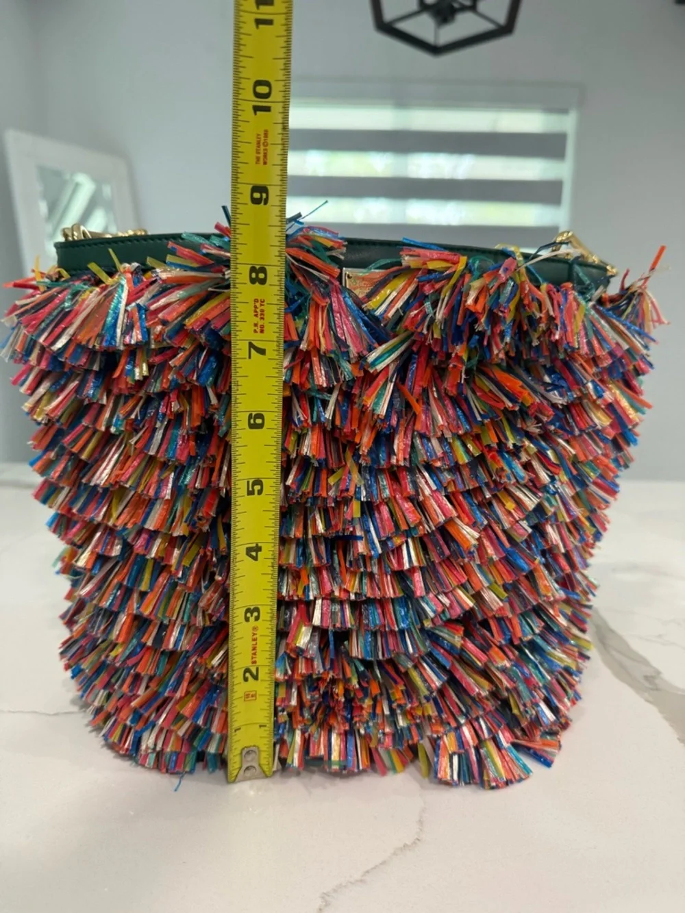 💥Dolce Gabbana 2013 “Sicilia” Runway Collection Bag multicolor raffia fringe💥 - Picture 11 of 14